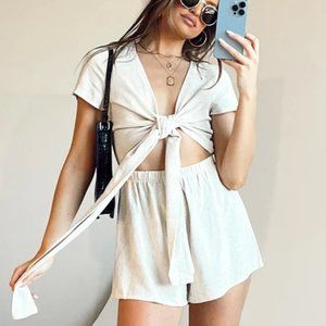 Princess Polly Tie-Up Romper